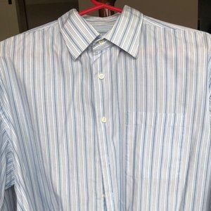 IKE BEHAR dress shirt 17-1/2 - 33